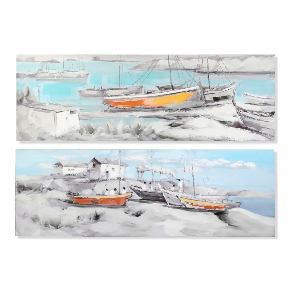 Peinture dkd home decor port 150 x 3 x 50 cm barco me diterrane e 2 unite s_8048. DIAYTAR SENEGAL - Où la Mode et le Confort se Rencontrent. Plongez dans notre univers de produits et trouvez des articles qui vous habillent avec style et aisance.