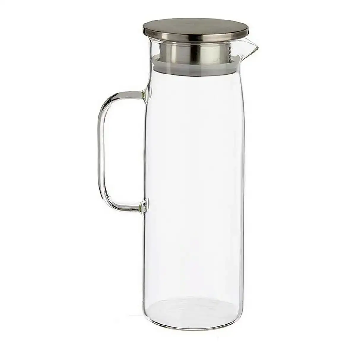Pichet avec couvercle 1 2 l verre borosilicate transparent 9 2 x 25 5 x 14 cm_4110. DIAYTAR SENEGAL - L'Art de Magasiner sans Frontières. Parcourez notre vaste sélection d'articles et trouvez tout ce dont vous avez besoin, du chic à l'authentique, du moderne au traditionnel.