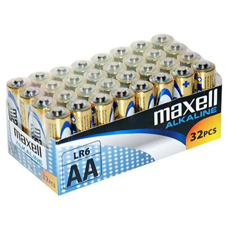 Piles alcalines maxell mxblr06p32 lr06 aa 1 5v 32 pcs aa_9214. DIAYTAR SENEGAL - L'Art de Choisir, l'Art de S'émerveiller. Explorez notre gamme de produits et laissez-vous émerveiller par des créations authentiques et des designs modernes.