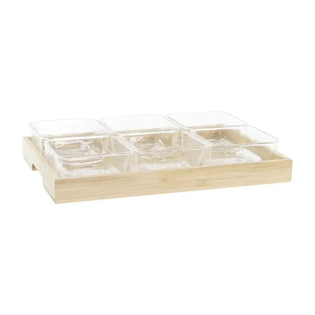 Plateau a gou ter dkd home decor 32 x 21 x 6 cm crystal natural 280 ml_2518. DIAYTAR SENEGAL - Là où le Shopping Devient une Expérience. Naviguez à travers notre catalogue diversifié et découvrez des produits qui ajoutent de la couleur et de la passion à votre vie.