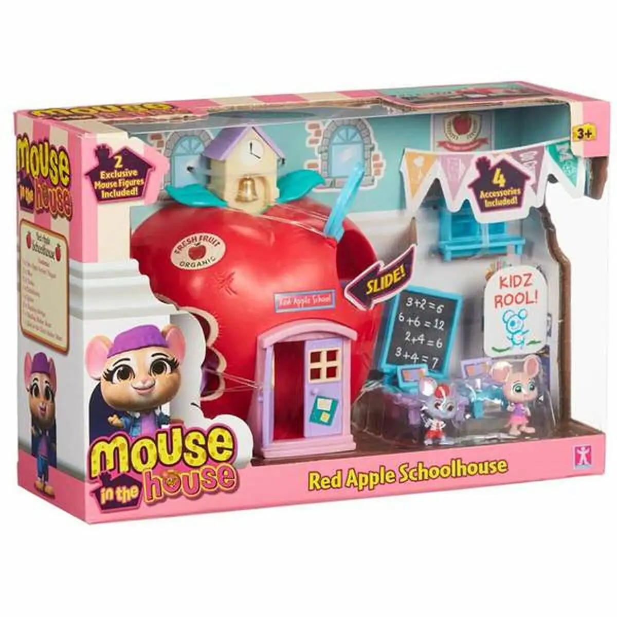 Playset bandai mouse in the house red apple schoolhouse 24 x 16 5 x 8 cm_2342. Bienvenue chez DIAYTAR SENEGAL - Où le Shopping Devient un Plaisir. Découvrez notre boutique en ligne et trouvez des trésors qui égaieront chaque jour de votre vie.