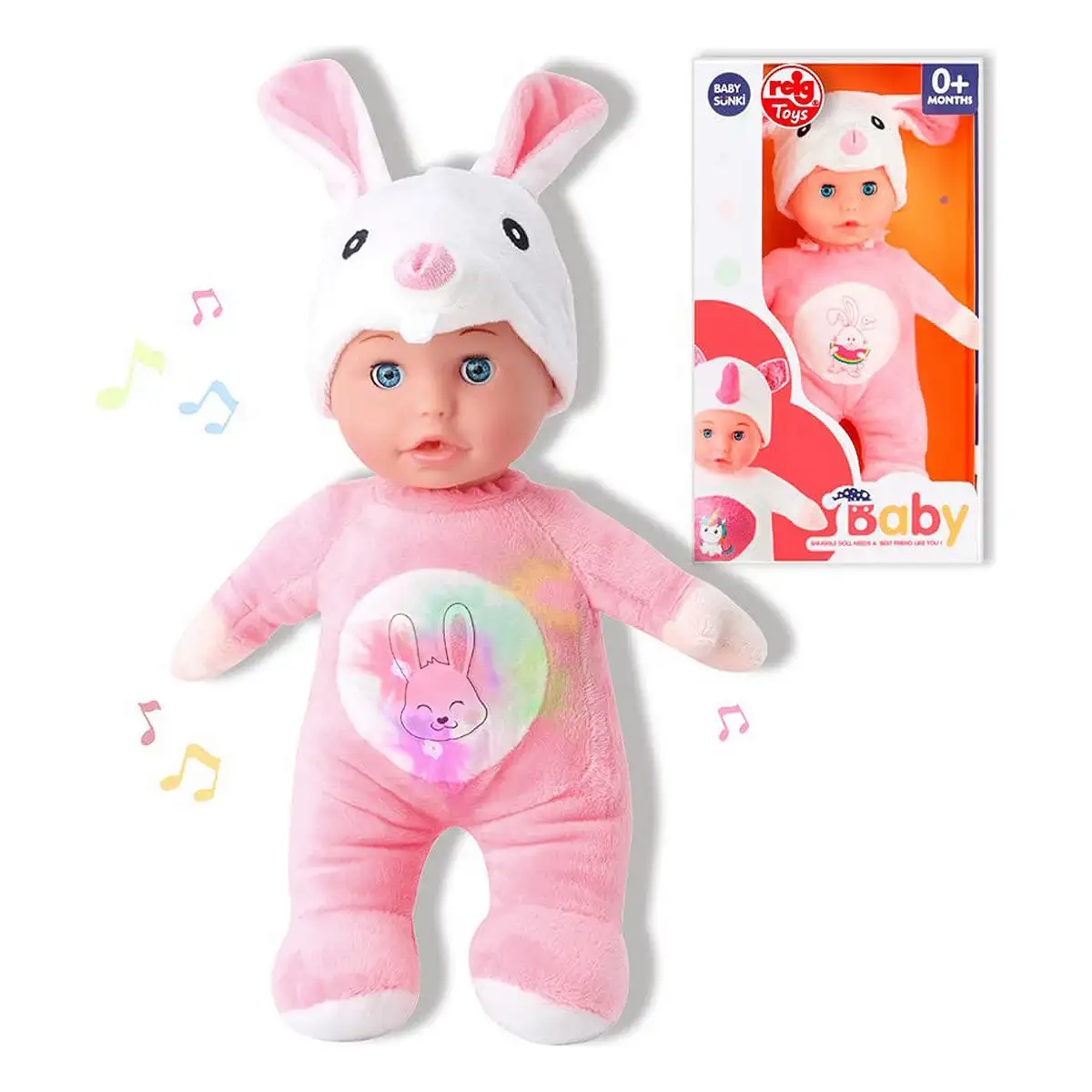 Poupe e reig pink rabbit fluffy toy 30 cm_8138. DIAYTAR SENEGAL - Votre Plaisir Shopping à Portée de Clic. Explorez notre boutique en ligne et trouvez des produits qui ajoutent une touche de bonheur à votre vie quotidienne.
