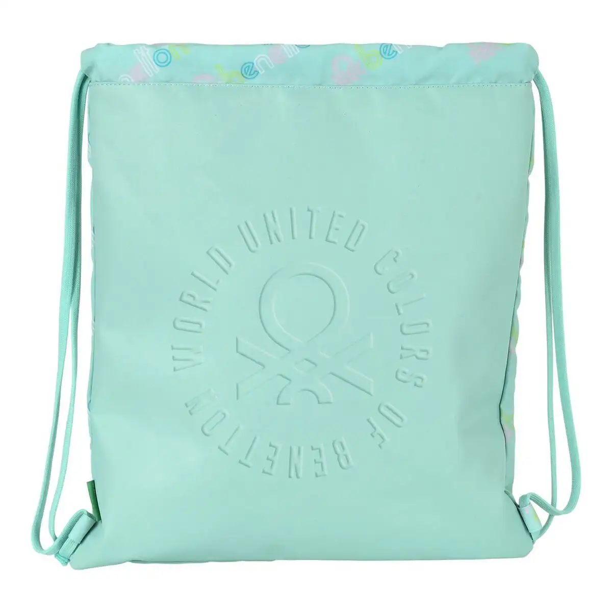 Sac a dos a cordes benetton world mint 35 x 40 x 1 cm_4266. Bienvenue dans l'univers captivant de DIAYTAR SENEGAL - Votre Plateforme de Shopping Tout-en-Un. Parcourez notre boutique en ligne pour découvrir des produits uniques, allant des articles ménagers aux élégants accessoires de mode.