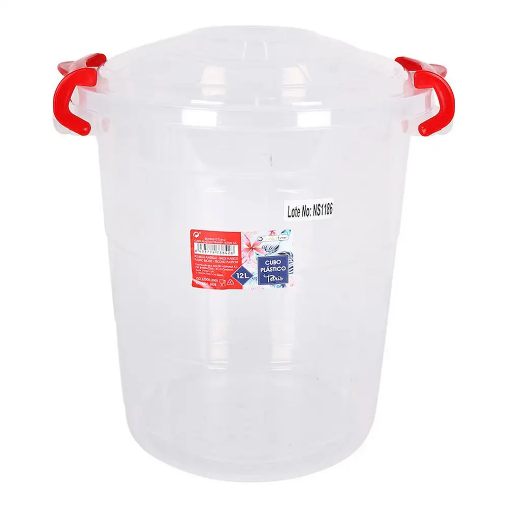 Seau confortime tetris plastique transparent 12 l_6392. DIAYTAR SENEGAL - L'Art de Vivre l'Excellence au Quotidien. Explorez notre gamme et choisissez des produits qui ajoutent une note de prestige à votre vie.