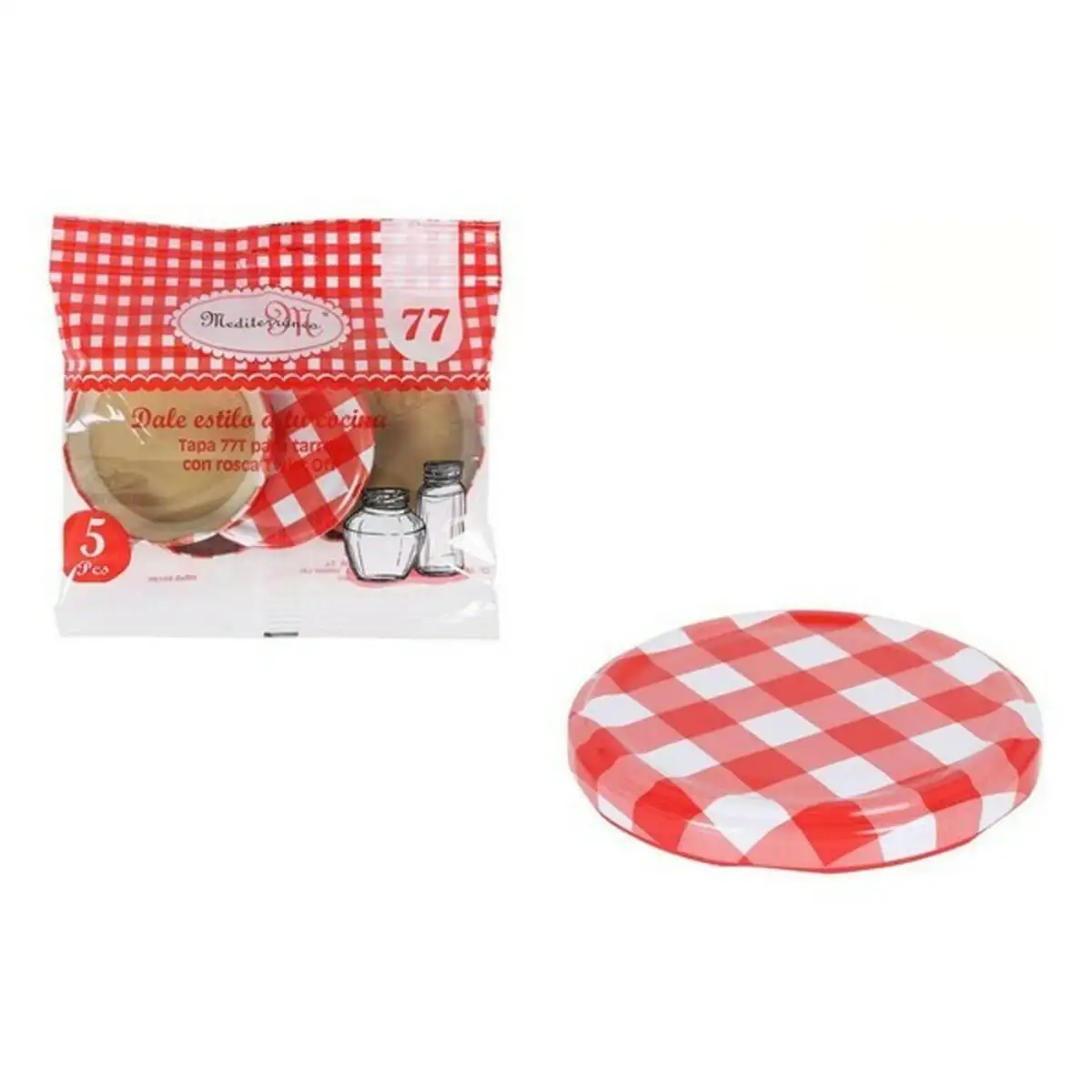 Set mediterraneo 77t cover con rosca 5 pcs_9197. DIAYTAR SENEGAL - Votre Pass vers la Découverte. Explorez notre boutique en ligne et plongez dans un voyage à travers des produits authentiques et contemporains, tous réunis sous un même toit.