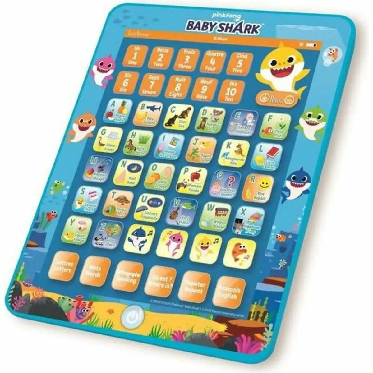 Tablette interactive pour enfants lexibook baby shark bilingue_4617. DIAYTAR SENEGAL - L'Art de Vivre en Couleurs. Découvrez notre boutique en ligne et trouvez des produits qui ajoutent une palette vibrante à votre quotidien.