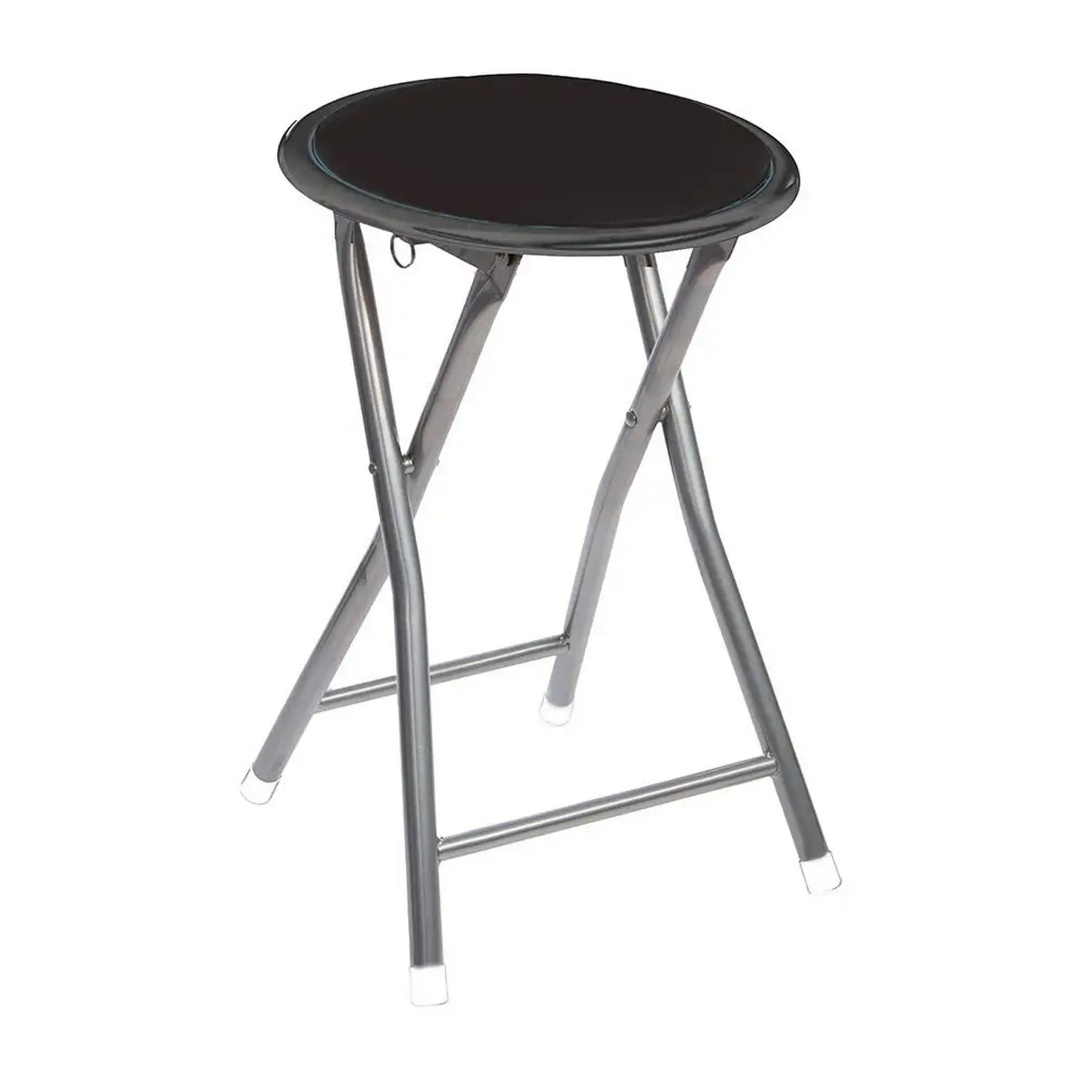 Tabouret atmosphera pliable noir 30 x 30 x 45 cm_6491. Bienvenue chez DIAYTAR SENEGAL - Où Chaque Produit a son Histoire. Découvrez notre sélection unique et trouvez des articles qui racontent la richesse culturelle et artistique du Sénégal.