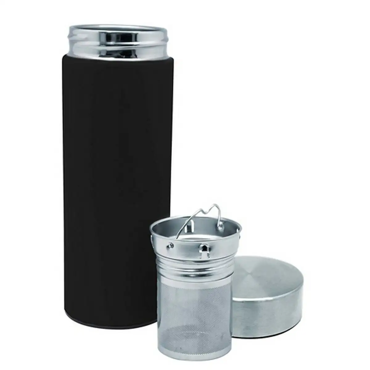 Thermos vin bouquet noir 300 ml filtre pour infusions_6494. DIAYTAR SENEGAL - Là où le Chic Rencontre la Tradition. Naviguez à travers notre catalogue et choisissez des produits qui équilibrent l'élégance intemporelle et l'innovation moderne.