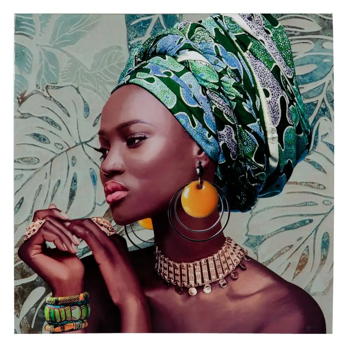 Toile femme africaine 60 x 2 5 x 60 cm_9628. DIAYTAR SENEGAL - Là où Chaque Clic Compte. Parcourez notre boutique en ligne et laissez-vous guider vers des trouvailles uniques qui enrichiront votre quotidien.