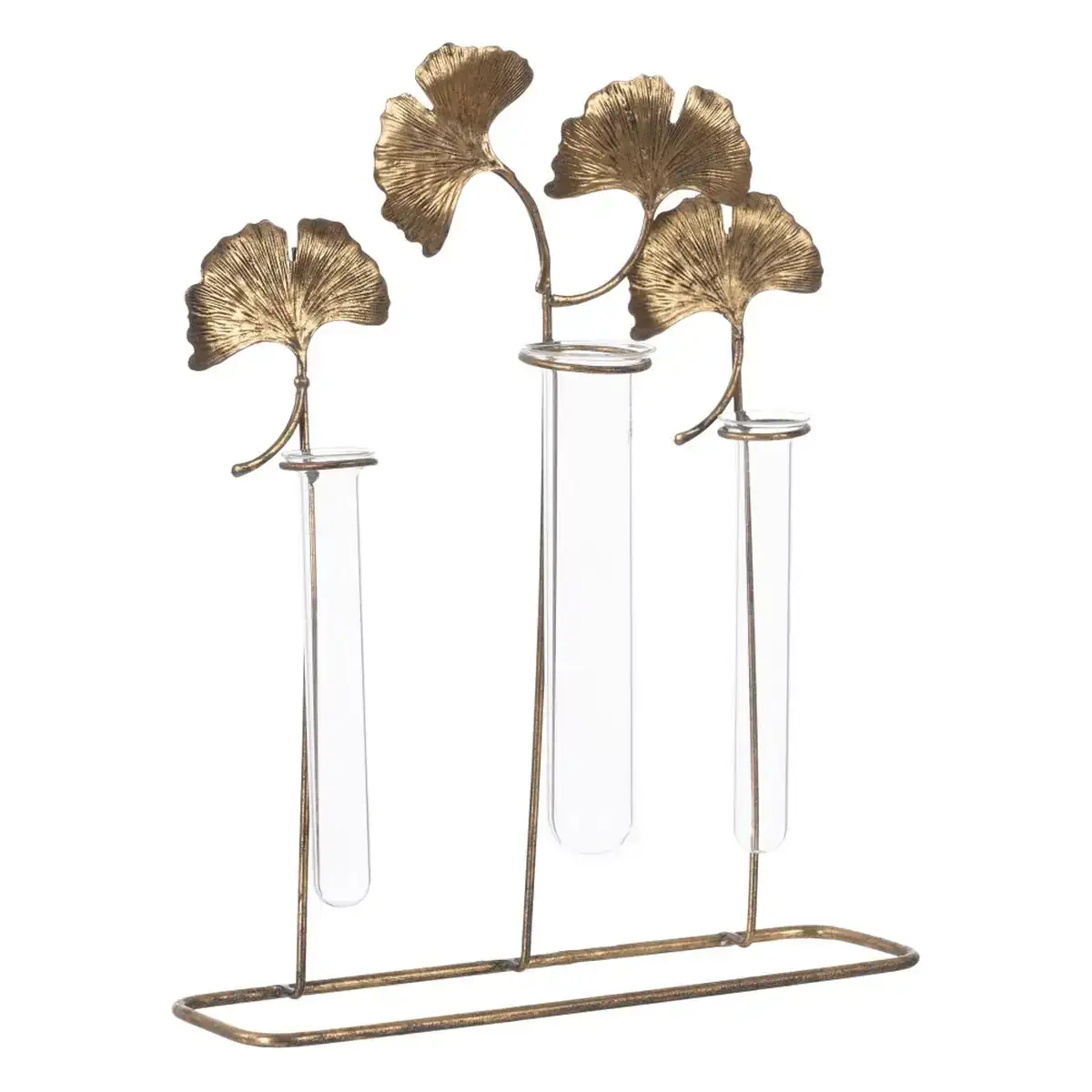 Vase 26 5 x 7 8 x 32 cm cristal me tal dore_4278. DIAYTAR SENEGAL - L'Art de Vivre le Shopping en Ligne. Découvrez notre plateforme intuitive et trouvez des produits qui vous inspirent et vous enchantent, à chaque clic.