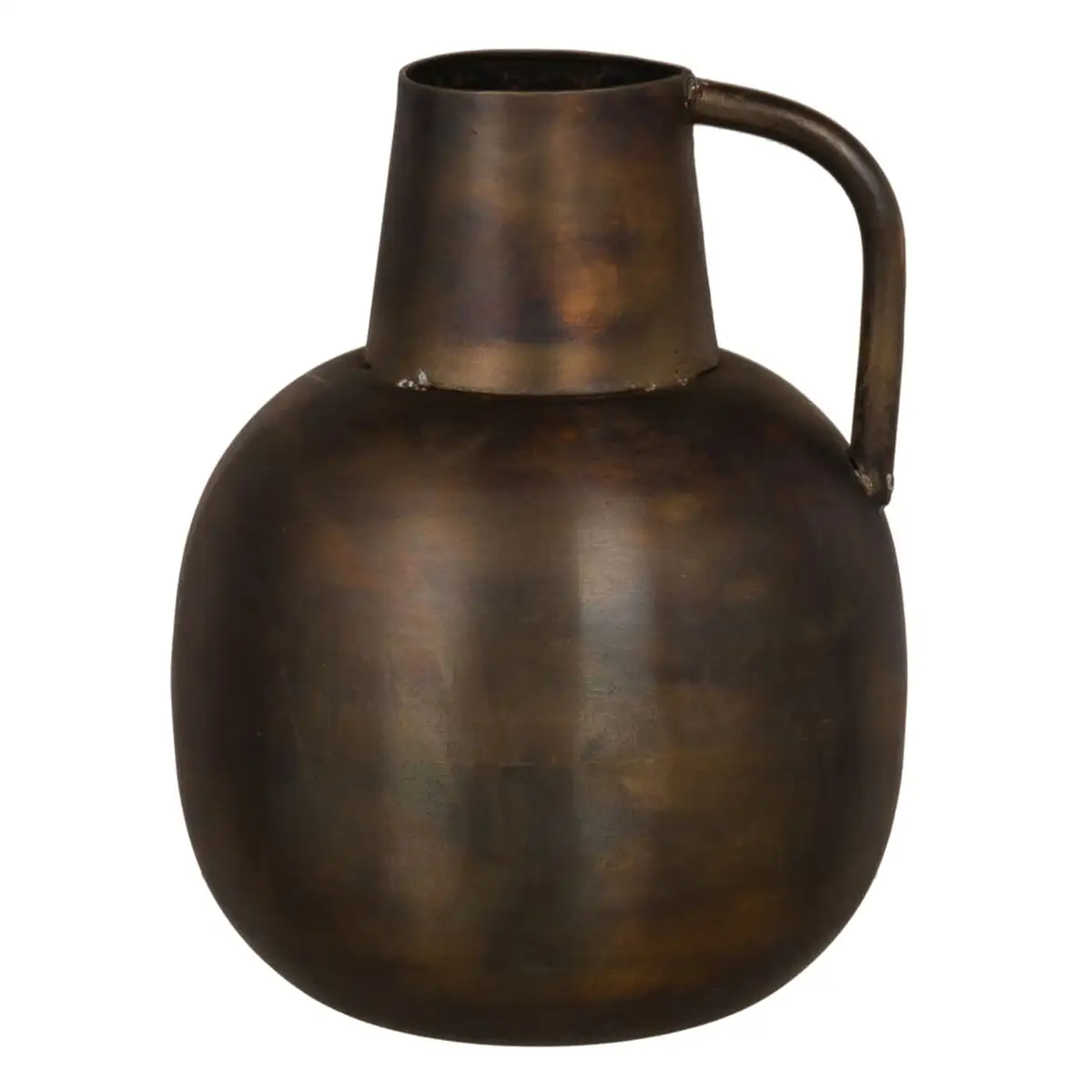 Vase me tal dore 15 x 15 x 20 cm_5395. DIAYTAR SENEGAL - Où Choisir Devient une Expérience Personnalisée. Explorez notre boutique en ligne pour découvrir des produits qui s'adaptent à votre style et à votre essence.