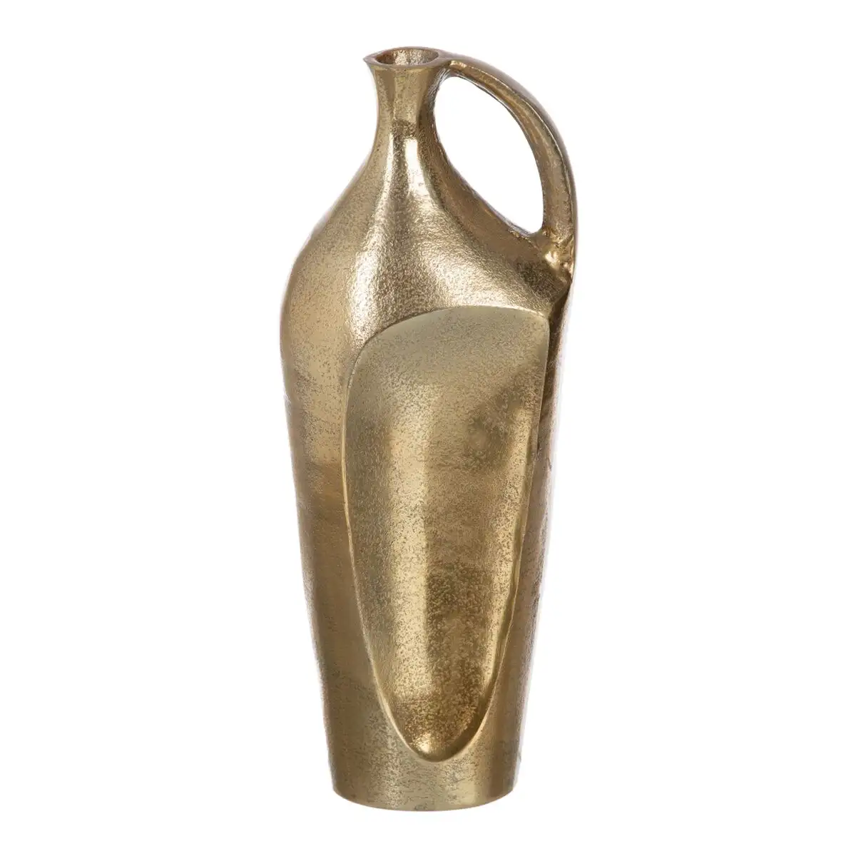 Vase me tal dore 15 x 15 x 40 cm_8739. DIAYTAR SENEGAL - L'Art de Choisir, l'Art de Vivre. Parcourez notre boutique en ligne et découvrez des produits qui transforment chaque choix en une expérience enrichissante.