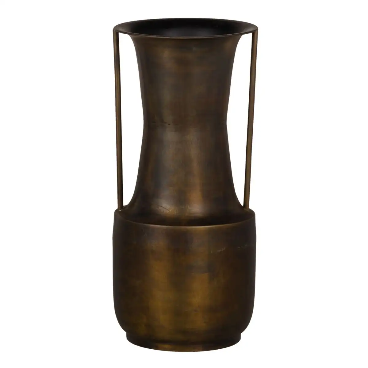 Vase me tal dore 20 x 20 x 44 cm_9709. DIAYTAR SENEGAL - Où Chaque Produit a son Histoire. Découvrez notre gamme de produits, chacun portant en lui le récit de l'artisanat et de la passion, pour vous offrir une expérience de shopping authentique.