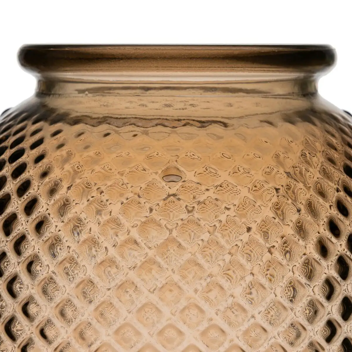 Vase verre recycle 24 x 24 x 24 cm caramel_2114. DIAYTAR SENEGAL - L'Art de Magasiner sans Frontières. Parcourez notre vaste sélection d'articles et trouvez tout ce dont vous avez besoin, du chic à l'authentique, du moderne au traditionnel.