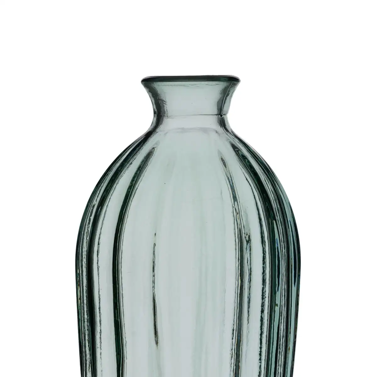 Vase verre recycle vert 12 x 12 x 29 cm_4422. DIAYTAR SENEGAL - Là où le Shopping Devient une Expérience. Naviguez à travers notre catalogue diversifié et découvrez des produits qui ajoutent de la couleur et de la passion à votre vie.