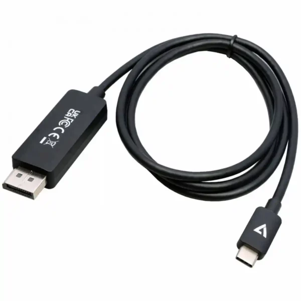 Adaptateur USB C vers DisplayPort V7 V7USBCDP14-1M 1 m 8K Ultra HD. SUPERDISCOUNT FRANCE