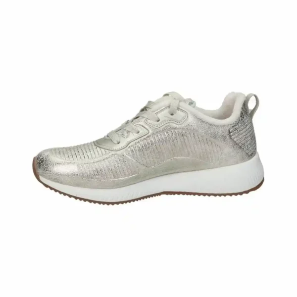 Baskets Sport Femme Skechers Bobs Sparkle Life Gris clair. SUPERDISCOUNT FRANCE