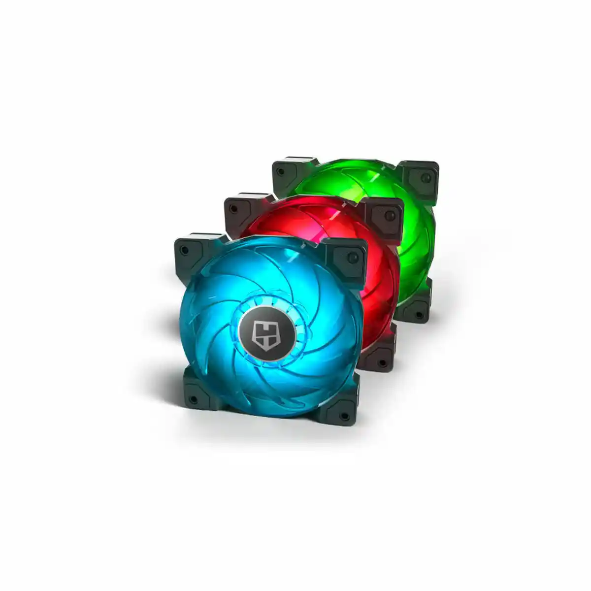 Box Ventilateur NOX HUMMER H-SYNC RGB LED Ø 12 cm (3 pcs). SUPERDISCOUNT FRANCE
