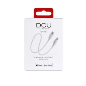 Câble USB-C vers Lightning iPhone DCU 1 Blanc 1 m. SUPERDISCOUNT FRANCE