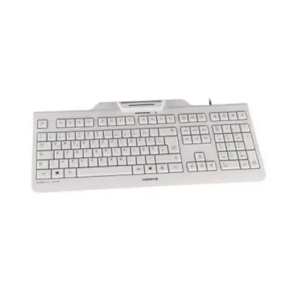 Clavier avec Lecteur Cherry JK-A0100ES-0 Blanc. SUPERDISCOUNT FRANCE