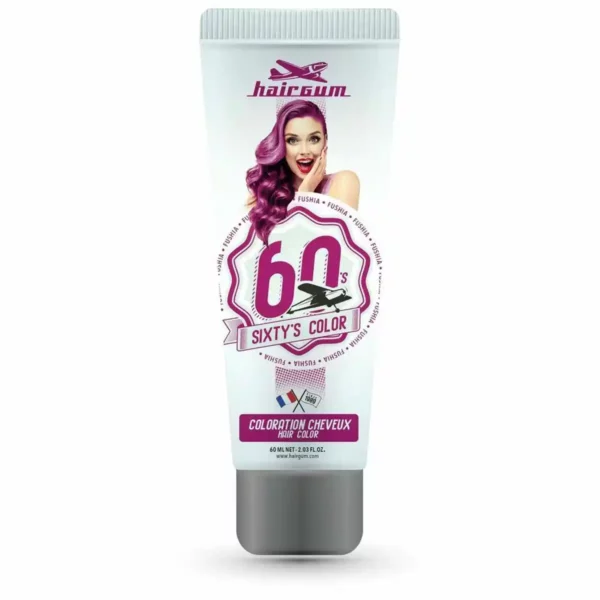 Coloration semi permanente hairgum sixty s color fuchsia 60 ml _5887. DIAYTAR SENEGAL - Où Chaque Sélection est une Victoire. Découvrez notre boutique en ligne et trouvez des articles qui vous rendent la vie plus belle, un choix à la fois.