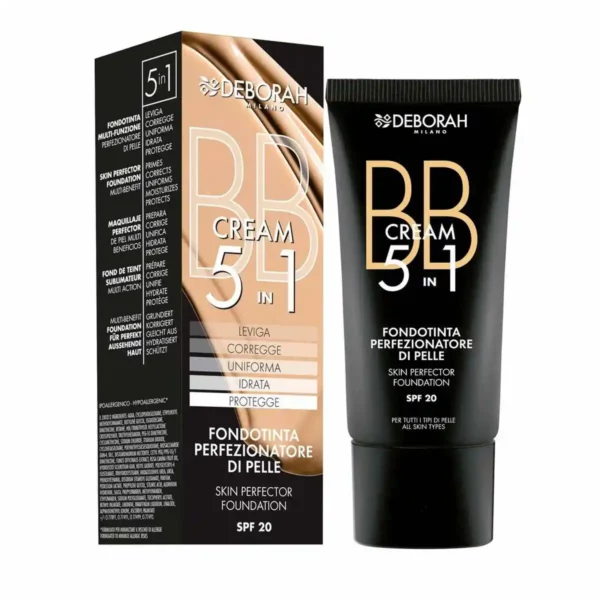 Creme make up base bb cream deborah 5 in 1 no 5_7971. DIAYTAR SENEGAL - L'Univers de l'Élégance Accessible. Plongez dans notre catalogue et choisissez des produits qui allient sophistication et accessibilité pour un shopping exquis.