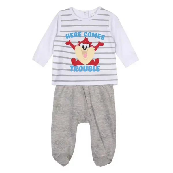 Ensemble de vêtements Looney Tunes Gris Bébé. SUPERDISCOUNT FRANCE