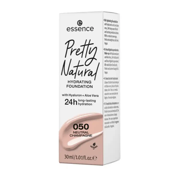 Essence de base de maquillage liquide pretty natural 050 champagne neutre 30 ml _8703. DIAYTAR SENEGAL - L'Art de Vivre le Shopping Inspiré. Parcourez notre catalogue et choisissez des produits qui reflètent votre passion pour la beauté et l'authenticité.