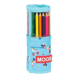 Mallette Moos Rollers Multicolore Bleu Clair (27 Pièces). SUPERDISCOUNT FRANCE