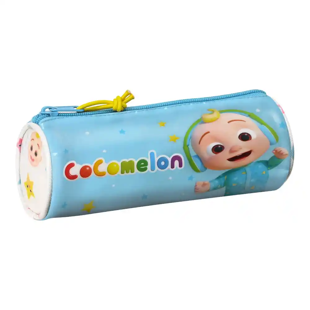 Mallette Scolaire Cylindrique CoComelon Blanc Multicolore (20 x 7 x 7 cm). SUPERDISCOUNT FRANCE