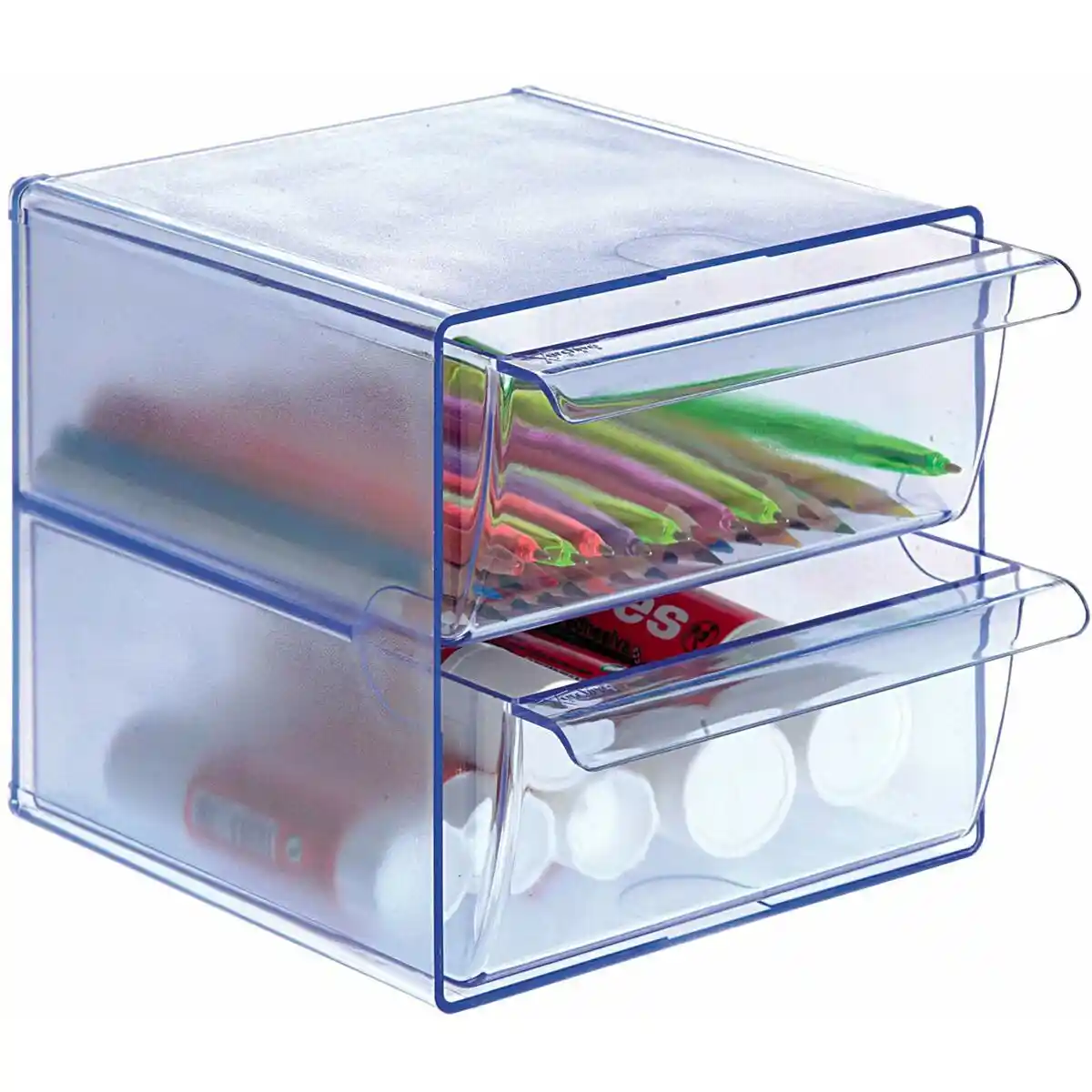 Organisateur Archivo 2000 polystyrène 19 x 15 x 15 cm Bleu. SUPERDISCOUNT FRANCE