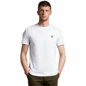 T-shirt à manches courtes pour homme Lyle & Scott V1-Plain White. SUPERDISCOUNT FRANCE