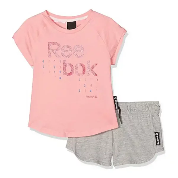 Tenue de sport pour enfants Reebok G ES SS BK4374 Rose. SUPERDISCOUNT FRANCE