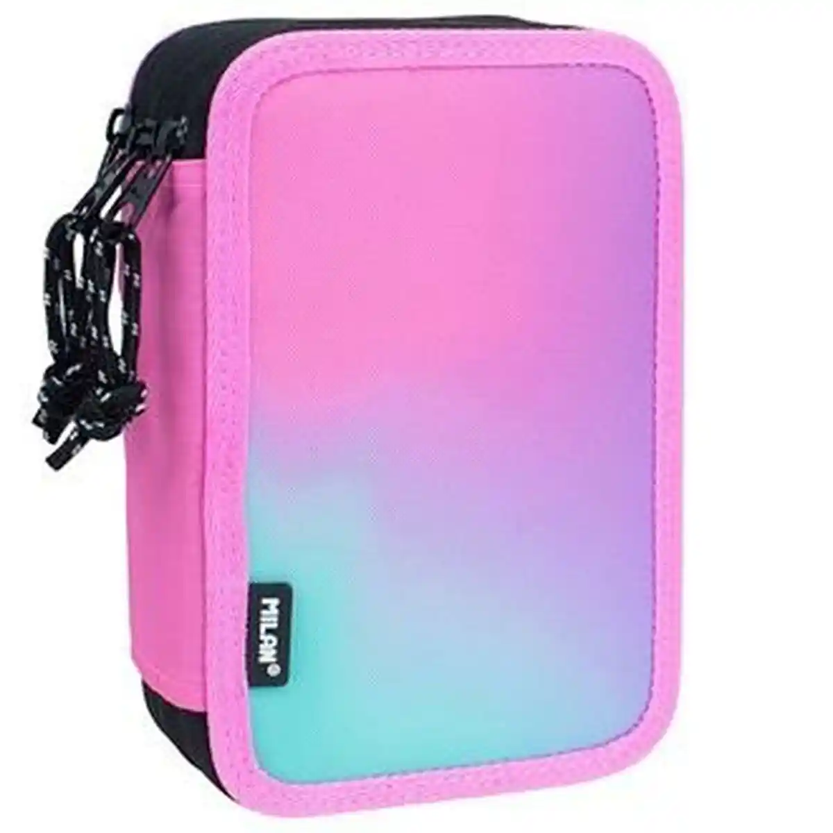 Trousse Triple Milan Sunset 49 Pièces Rose. SUPERDISCOUNT FRANCE
