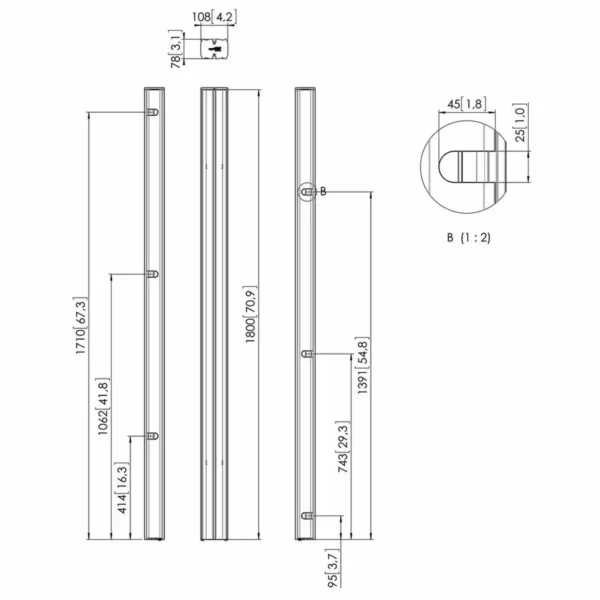 Tube de raccordement Vogel's PUC 2718 180 cm. SUPERDISCOUNT FRANCE