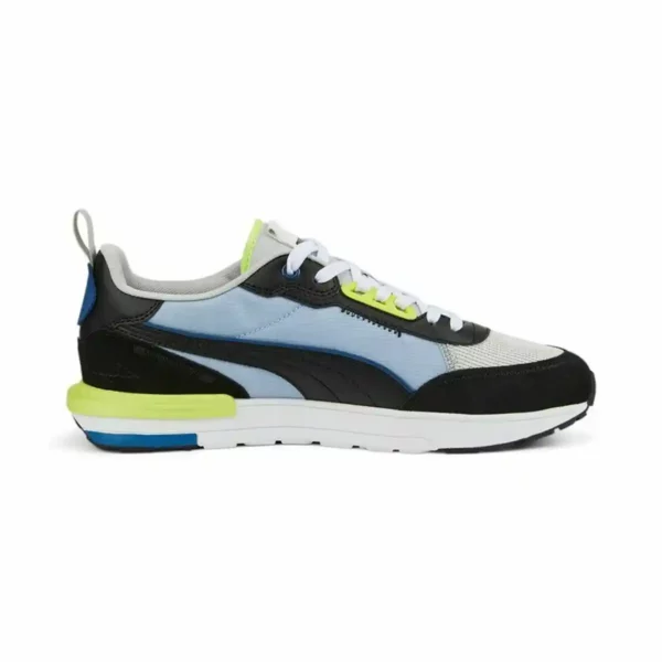 Baskets Casual Homme Puma R22 Bleu Jaune. SUPERDISCOUNT FRANCE