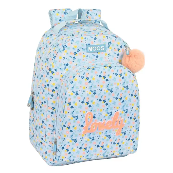 Cartable Moos Lovely Bleu Clair (32 x 42 x 15 cm). SUPERDISCOUNT FRANCE