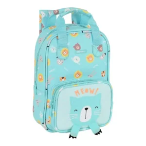 Cartable Safta Chat Turquoise (20 x 28 x 8 cm). SUPERDISCOUNT FRANCE