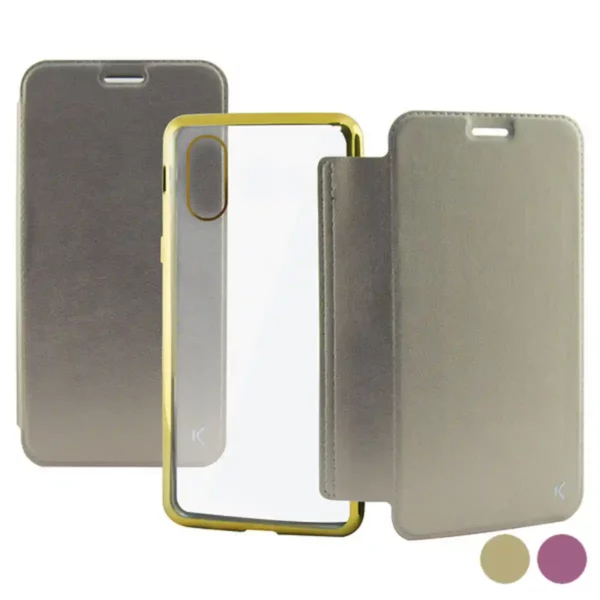 Etui folio pour telephone portable iphone x xs ksix_9782. DIAYTAR SENEGAL - Là où Chaque Achat a du Sens. Explorez notre gamme et choisissez des produits qui racontent une histoire, votre histoire.