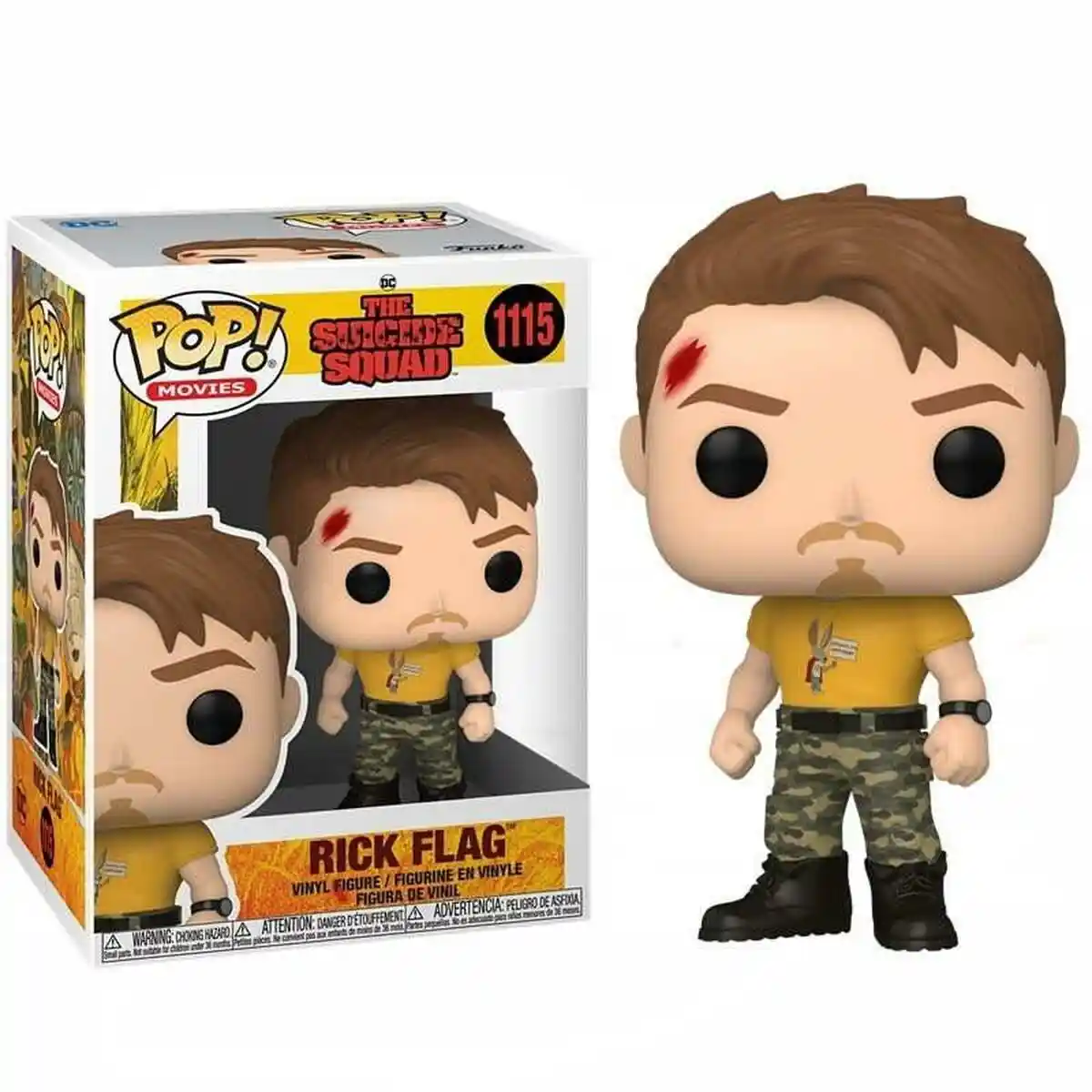 Figurines de collection Funko The Suicide Squad - Rick Flag No1115. SUPERDISCOUNT FRANCE