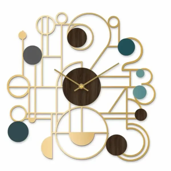 Horloge murale dkd home decor fer dore bois mdf 60 x 4 5 x 60 cm _2314. Bienvenue chez DIAYTAR SENEGAL - Là où les Désirs Prendent Vie. Explorez notre boutique en ligne et laissez-vous séduire par des articles qui font écho à vos aspirations et à votre style unique.