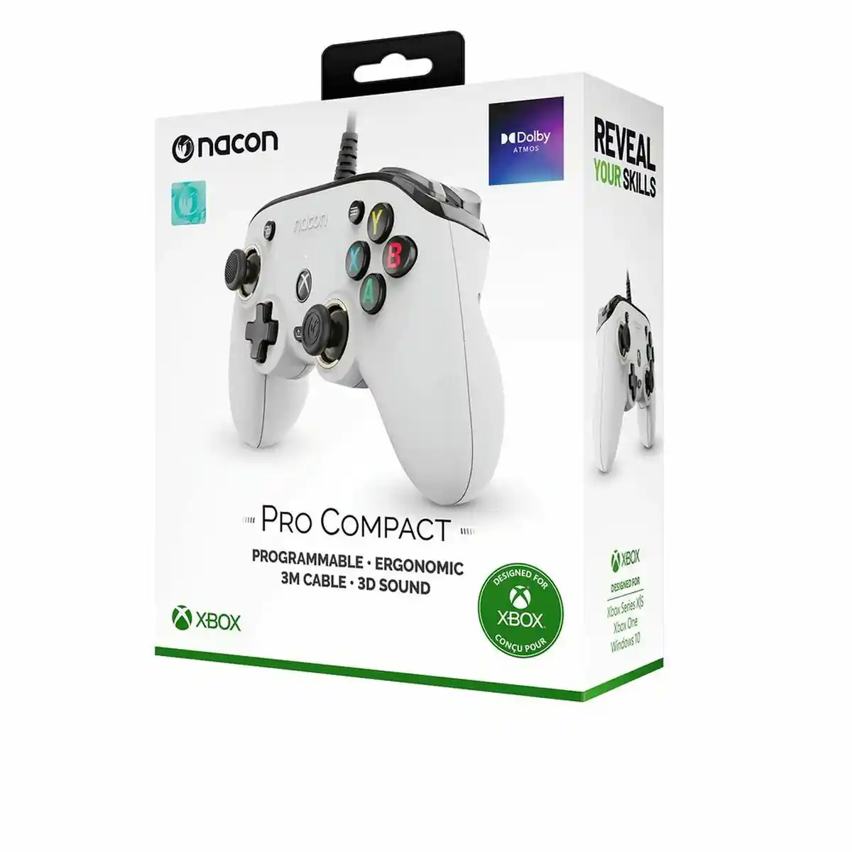 Joystick pour console de jeux vidéo Nacon XBXPROCOMPACTWHITE. SUPERDISCOUNT FRANCE