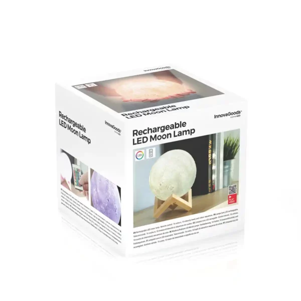 Lampe lune led rechargeable moondy innovagoods_7819. DIAYTAR SENEGAL - Votre Plateforme pour un Shopping Inspiré. Explorez nos offres variées et découvrez des articles qui stimulent votre créativité et embellissent votre vie.