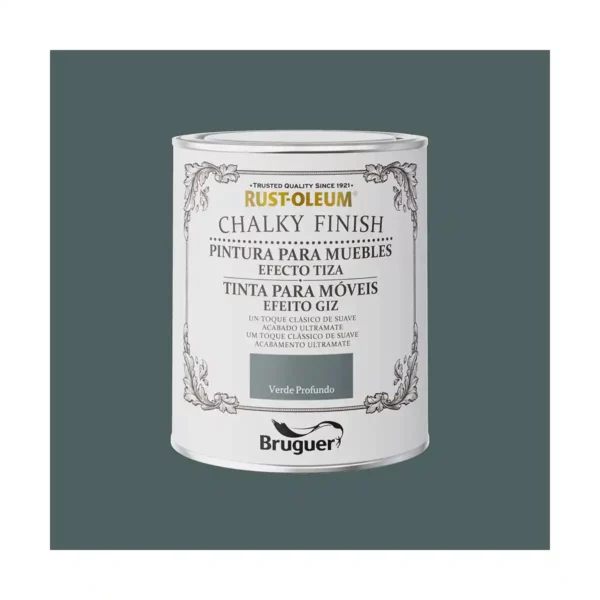 Peinture Bruguer Rust-oleum Chalky Finish 5733890 Furniture Deep Green 750 ml. SUPERDISCOUNT FRANCE