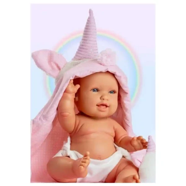 Poupée bébé avec accessoires Licorne Berjuan (38 cm). SUPERDISCOUNT FRANCE