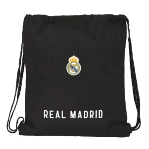 Sac à dos avec cordons Real Madrid C.F. Noir (35 x 40 x 1 cm). SUPERDISCOUNT FRANCE