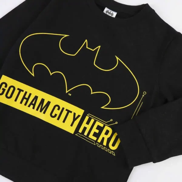 Sweat Unisexe sans Capuche Batman Noir. SUPERDISCOUNT FRANCE