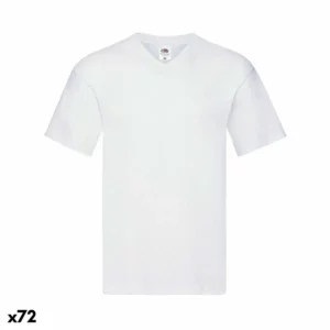 T-Shirt Unisexe Manches Courtes 141318 100% coton Blanc (72 Unités). SUPERDISCOUNT FRANCE