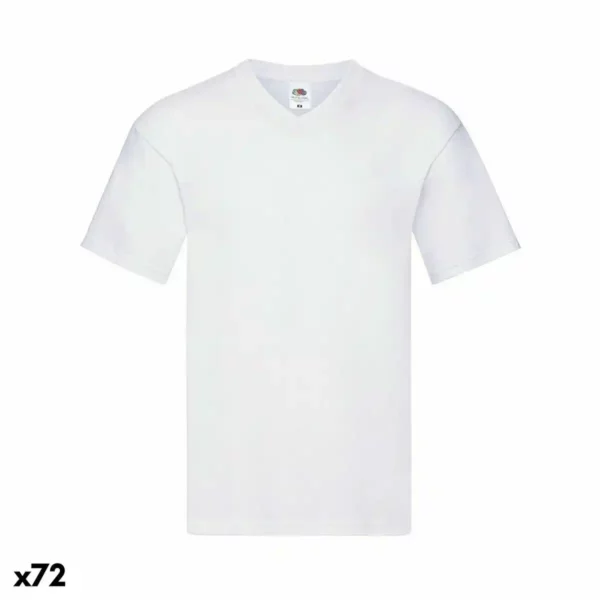 T-Shirt Unisexe Manches Courtes 141318 100% coton Blanc (72 Unités). SUPERDISCOUNT FRANCE