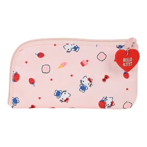 Trousse d'école Hello Kitty Bonheur Fille Rose Blanc (23 x 11 x 1 cm). SUPERDISCOUNT FRANCE